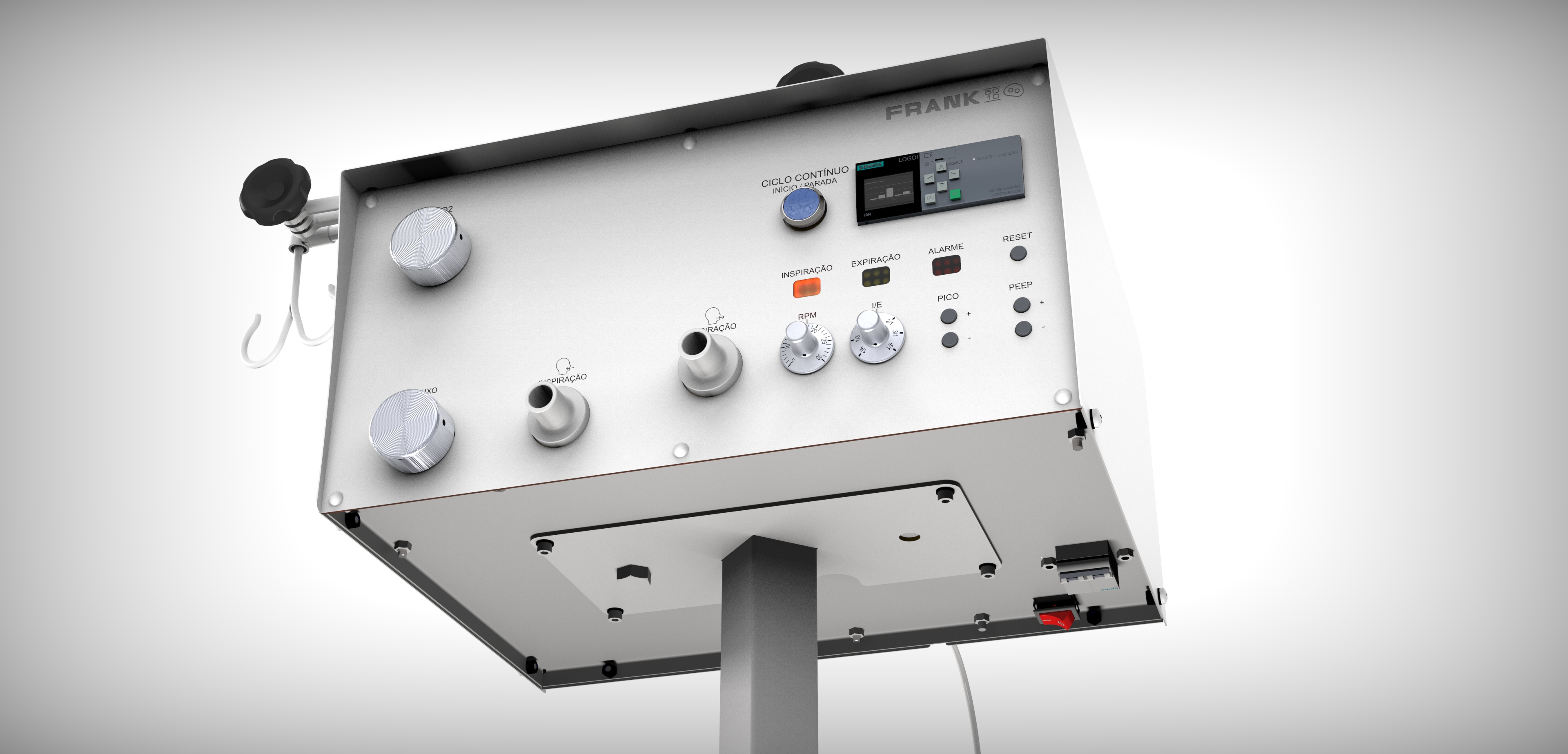 FRANK 5010 — ventilador pulmonar de emergência